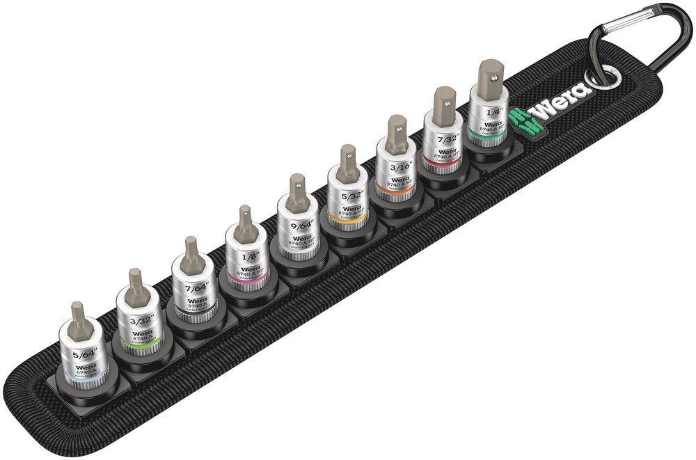 Belt A Imperial 1 Zyklop In-Hex-Plus bit socket set with holding function, 1/4" drive - Belt A Imperial 1