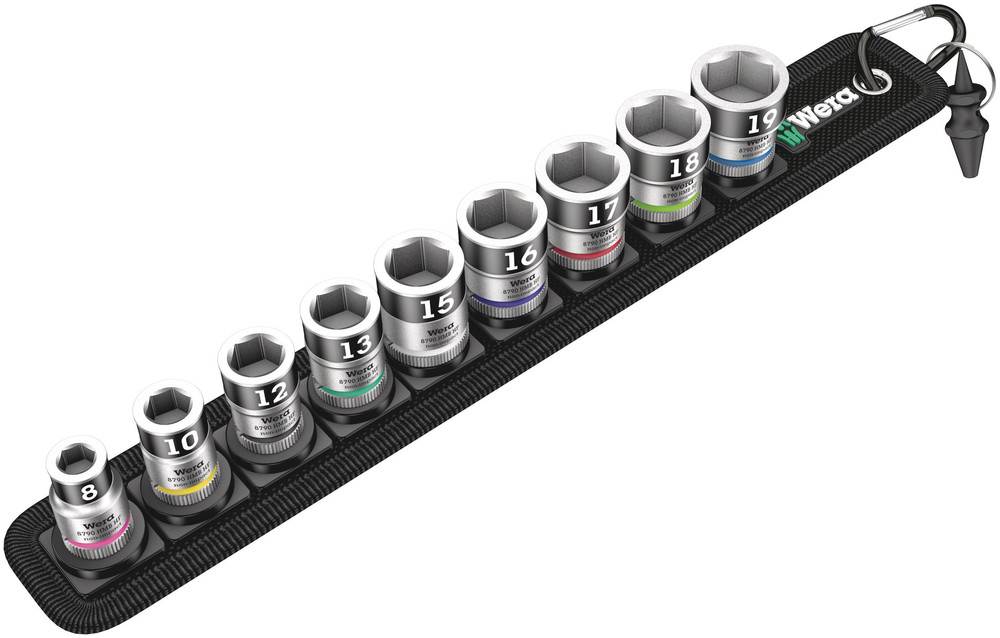 Belt B 1 Zyklop socket set with holding function, 3/8" drive - Belt B 1