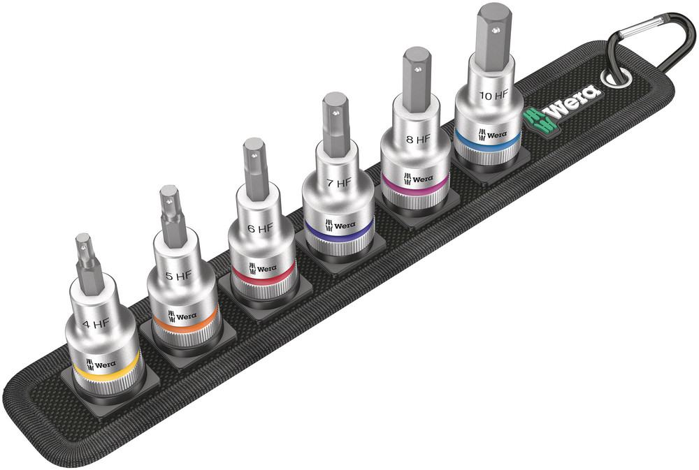 Belt C 2 Zyklop In-Hex-Plus bit socket set with holding function, 1/2" drive - Belt C 2
