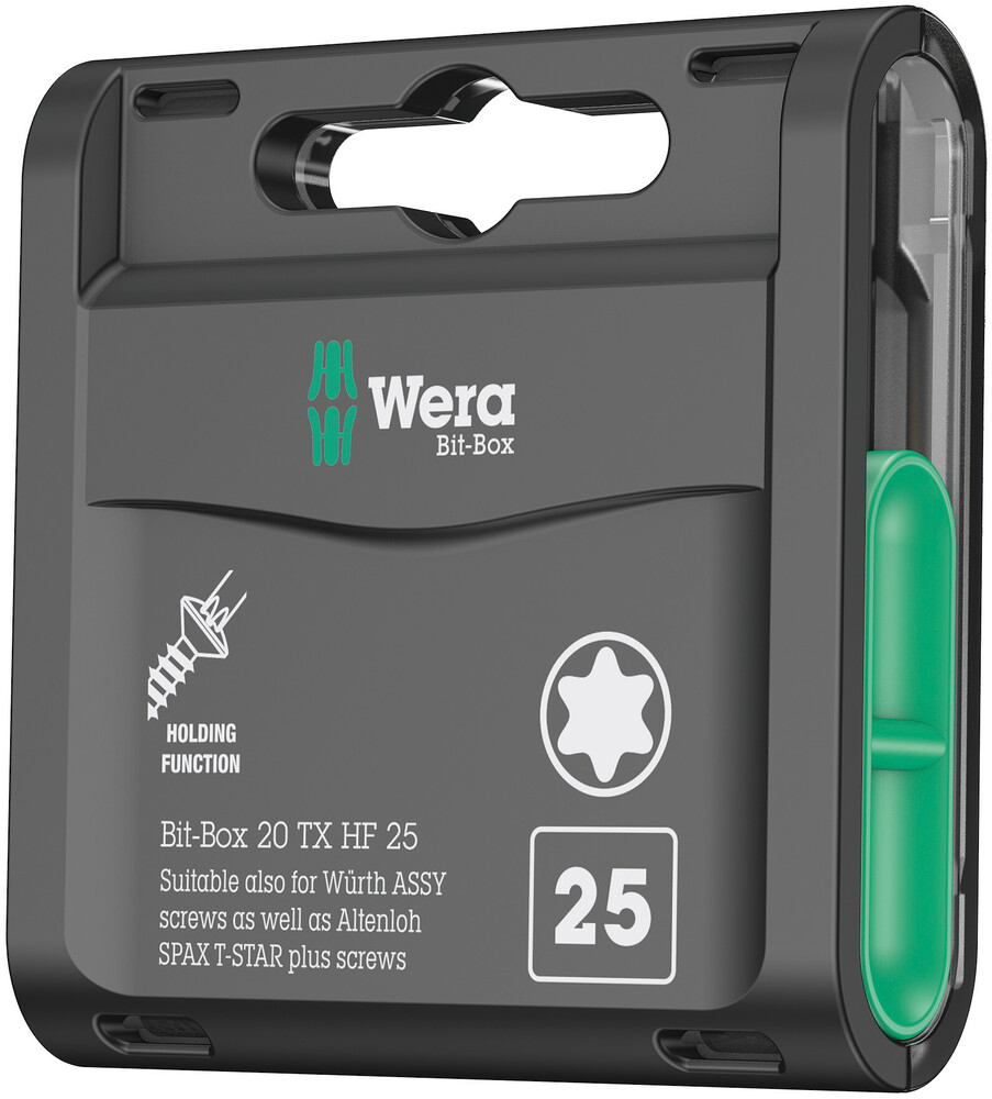 BITSSETT 20 STK TORX® TX 25 HF Bit-Box 20 TX HF – Wera