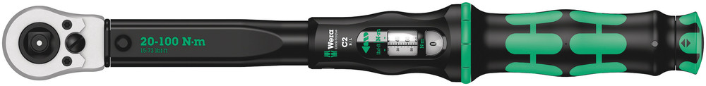 Click-Torque C 2 Push R/L adjustable torque wrench for clockwise and anti-clockwise torque-control, 20-100 Nm - Click-Torque C 2 r/l