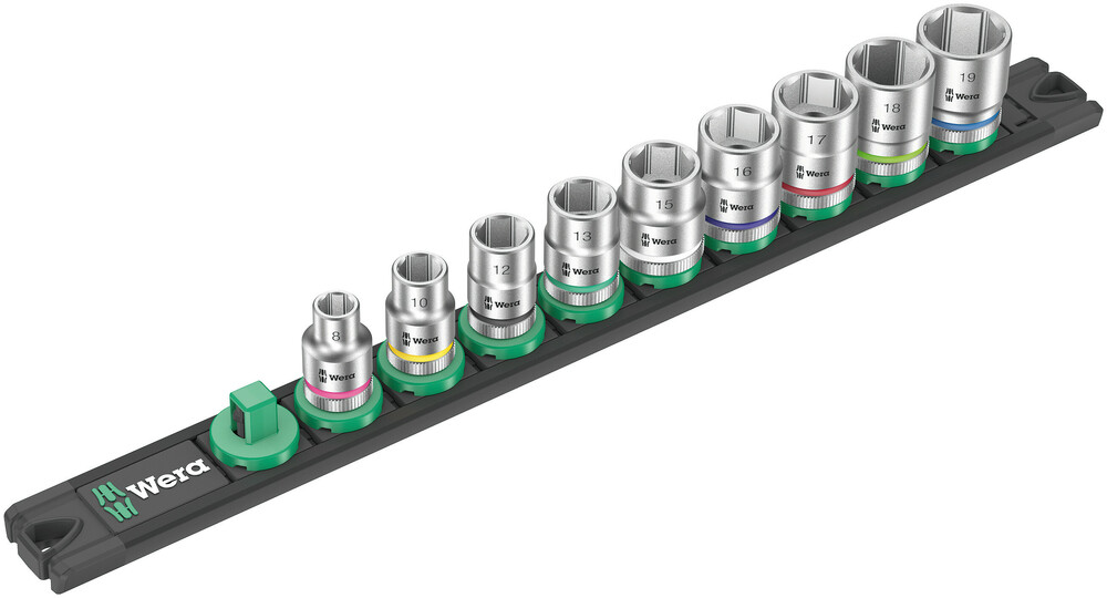 Magnetic socket rail B 4 Zyklop socket set, 3/8" drive - Socket Rail B 4